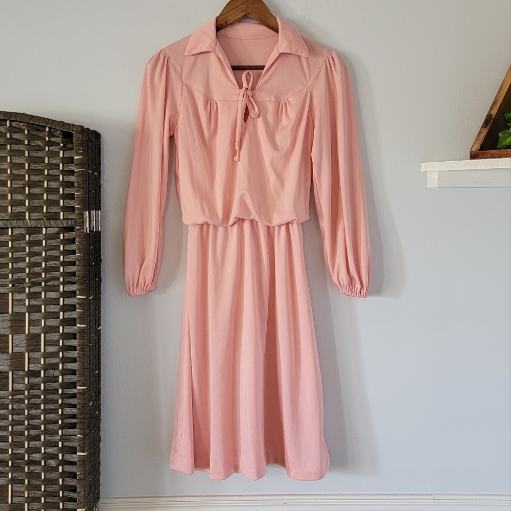 Vintage Soft Pink Cottage Dress